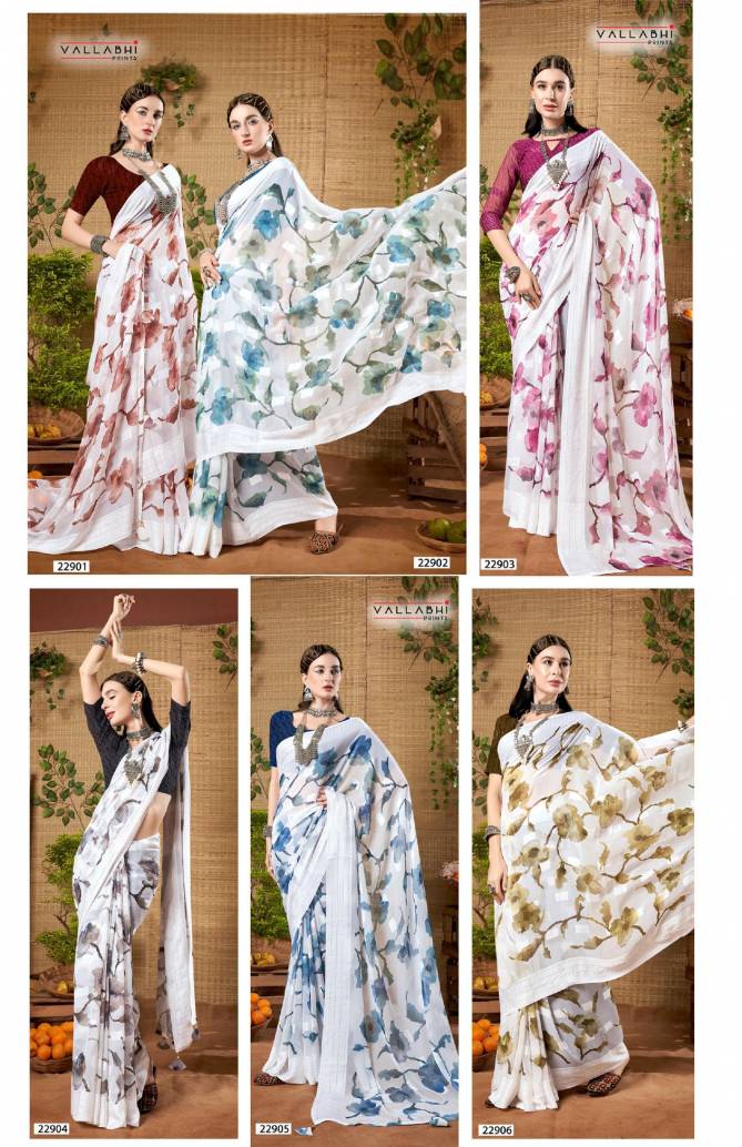 Urmi Vol 3 By Vallabhi Printed Georgette Daily Wear Sarees Wholesale Price In Surat
